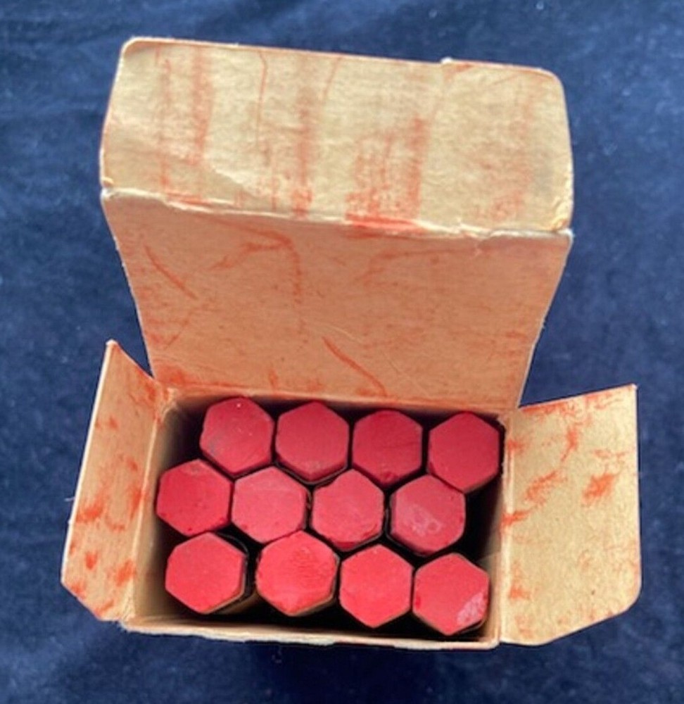 Vintage Devil-Jack #29 Red Lumber Crayons 1 Dozen