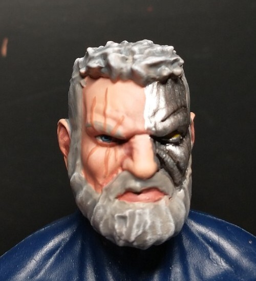 HEAD ONLY Marvel Legends Custom painted Head Cable Bearded head