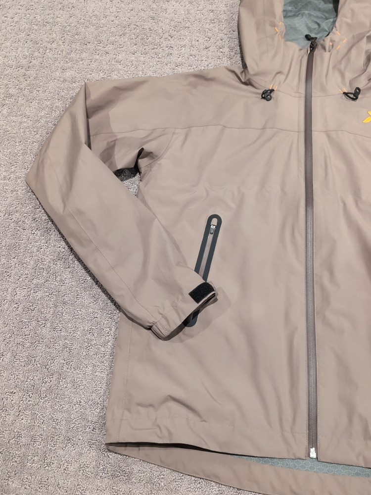 First Lite Vapor Stormlight Rain Jacket Medium Walnut See Description