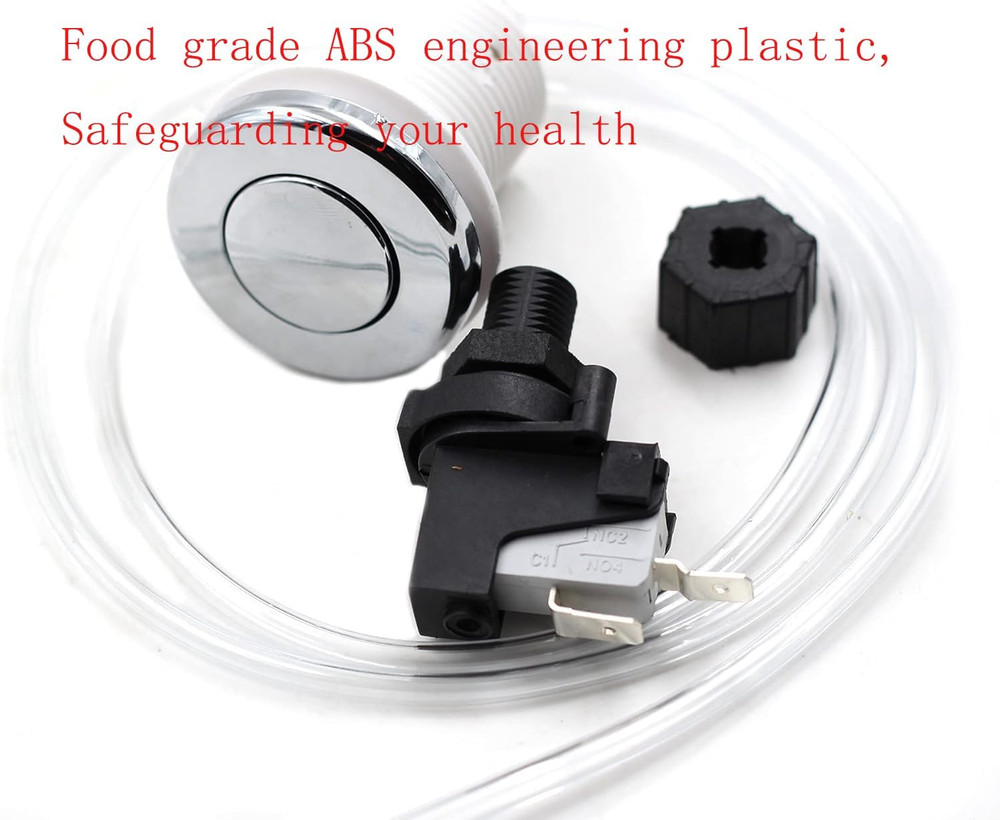 Garbage Disposer Button Air Switch Kit, Hot Tub Pneumatic Push Button Switch for