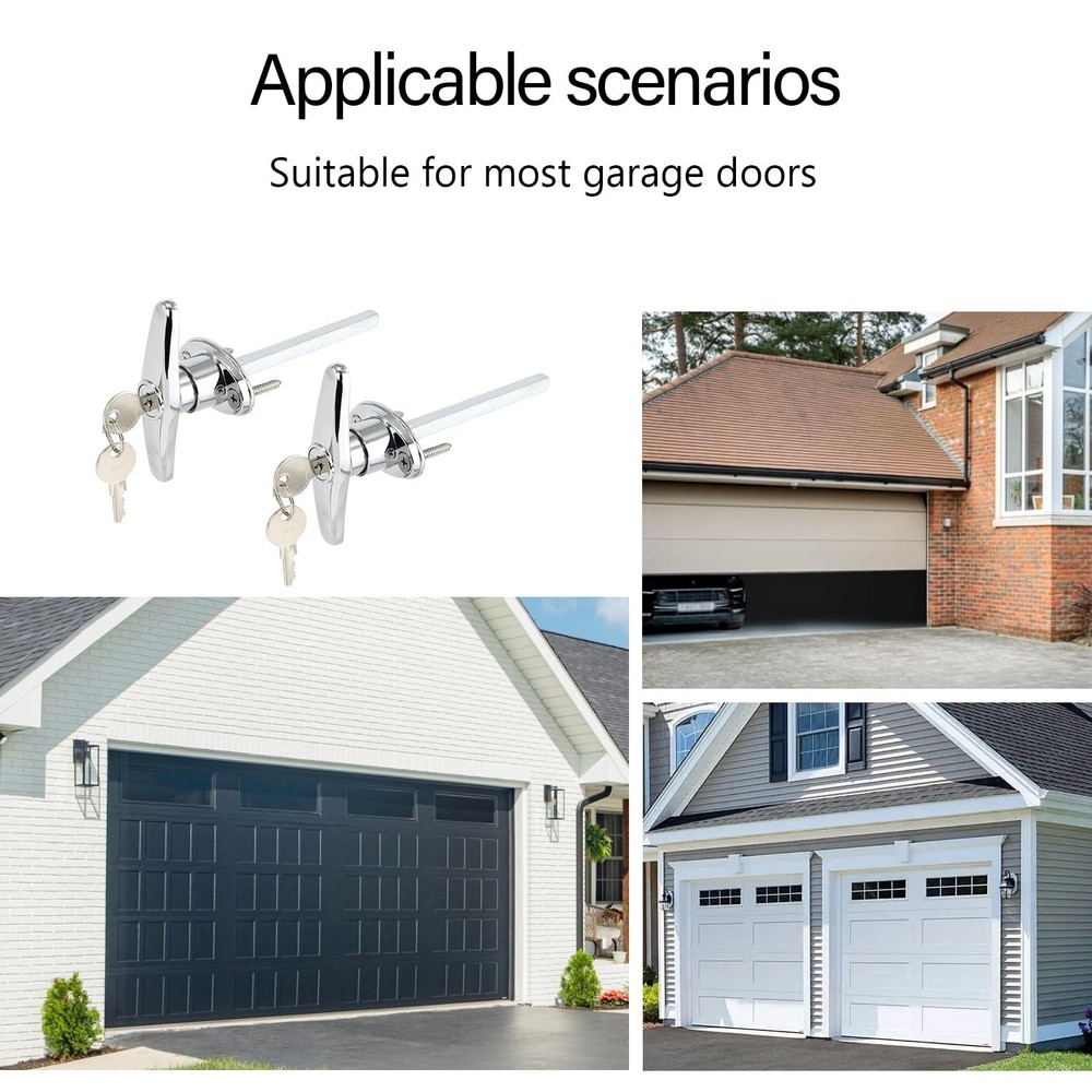 Garage Door T-Handle Replacement Lock, Universal Replacement Hardware Garage ...