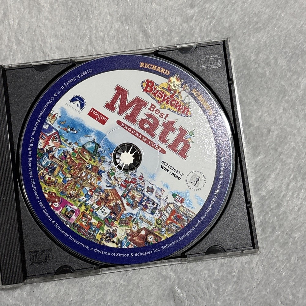 Richard Scarry's Busytown Best MATH Program Ever CD Rom