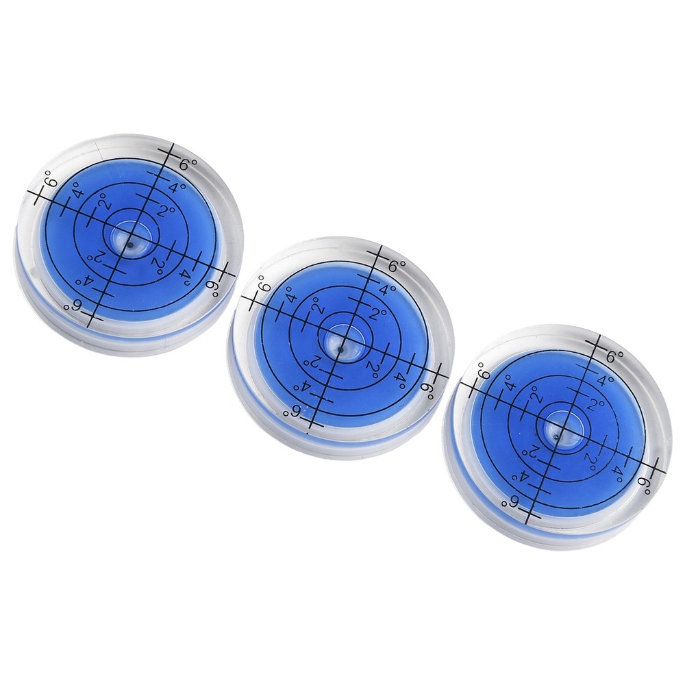 Bubble Level 32mm 3pcs 32mm Degree Mark Highly Translucent Round Circular