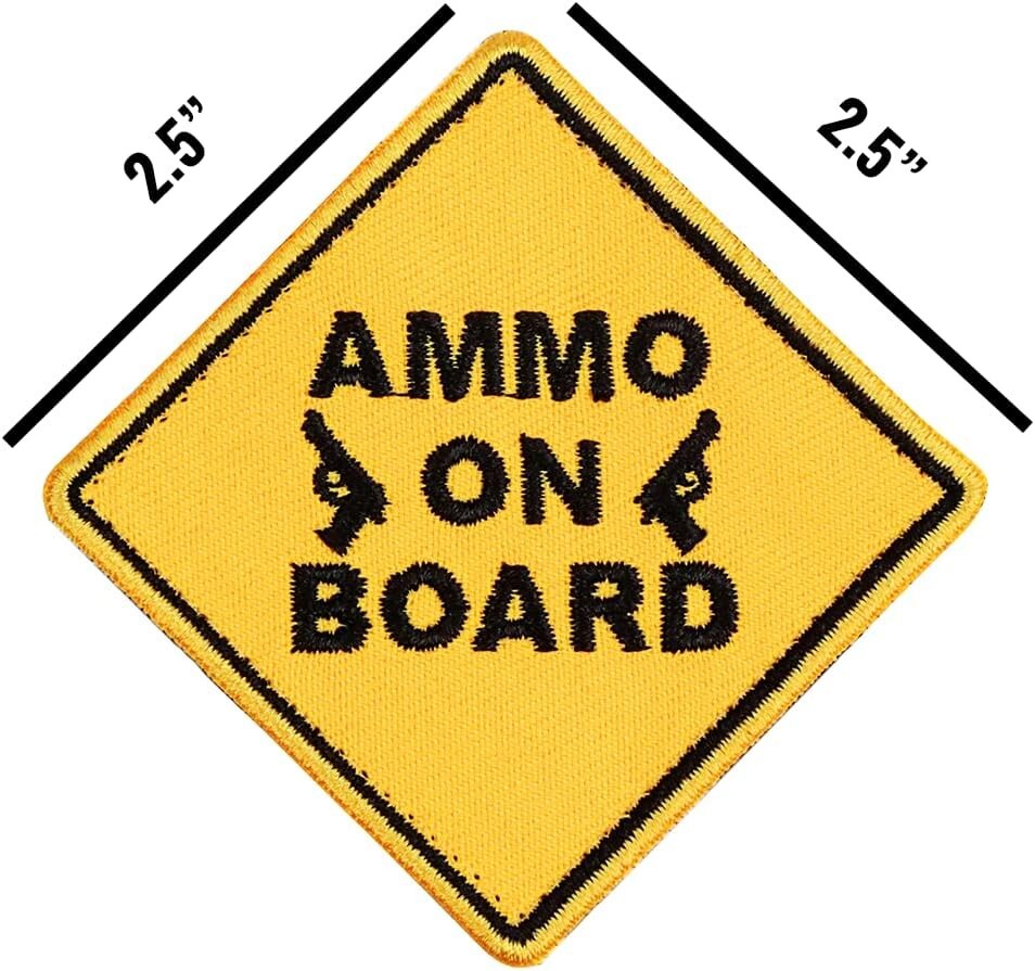 CAT Outdoors Ammo on Board Funny Patch with Fastener Hook