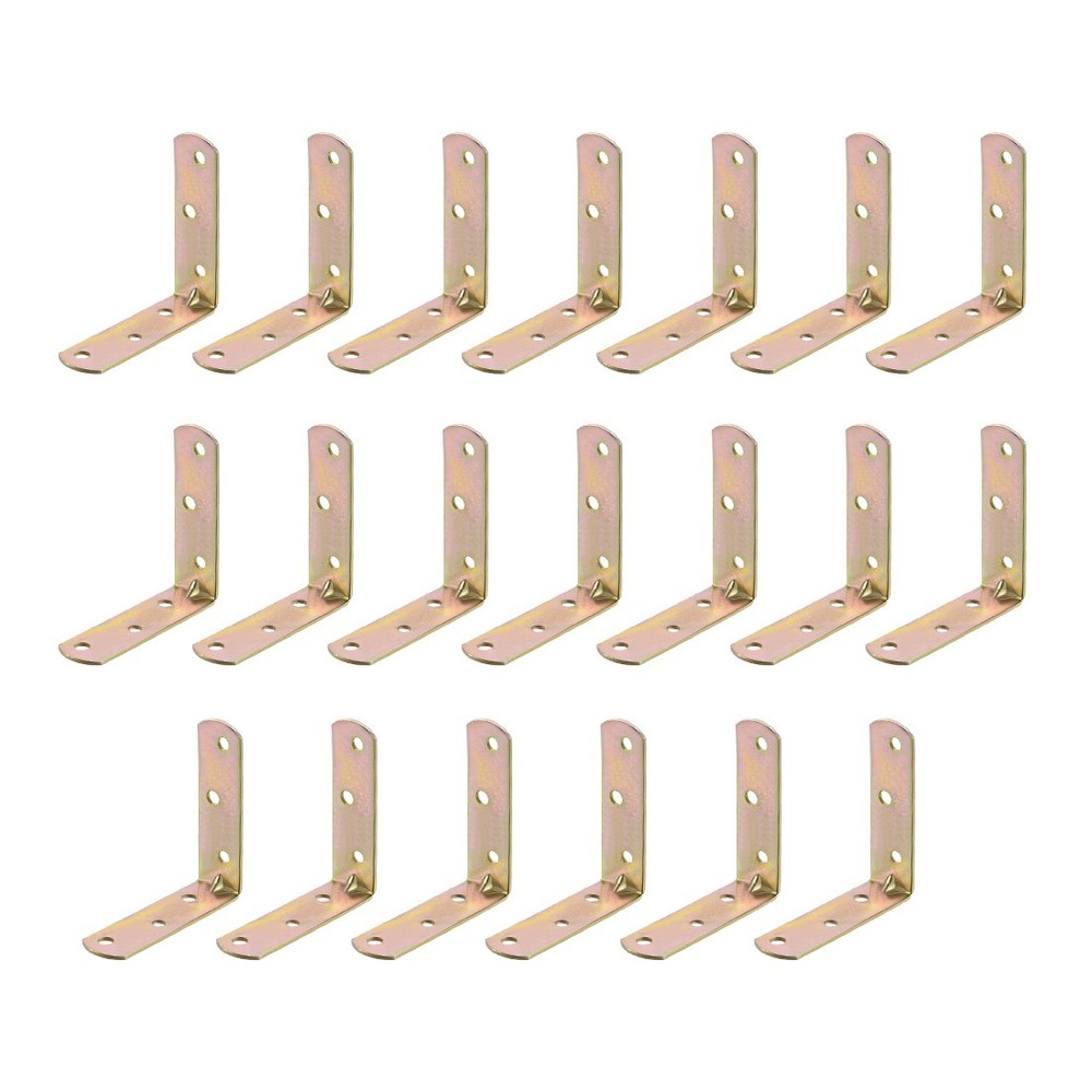 Angle bracket 60 x 60mm zinc plated joint angle bracket clasp 20 pcs
