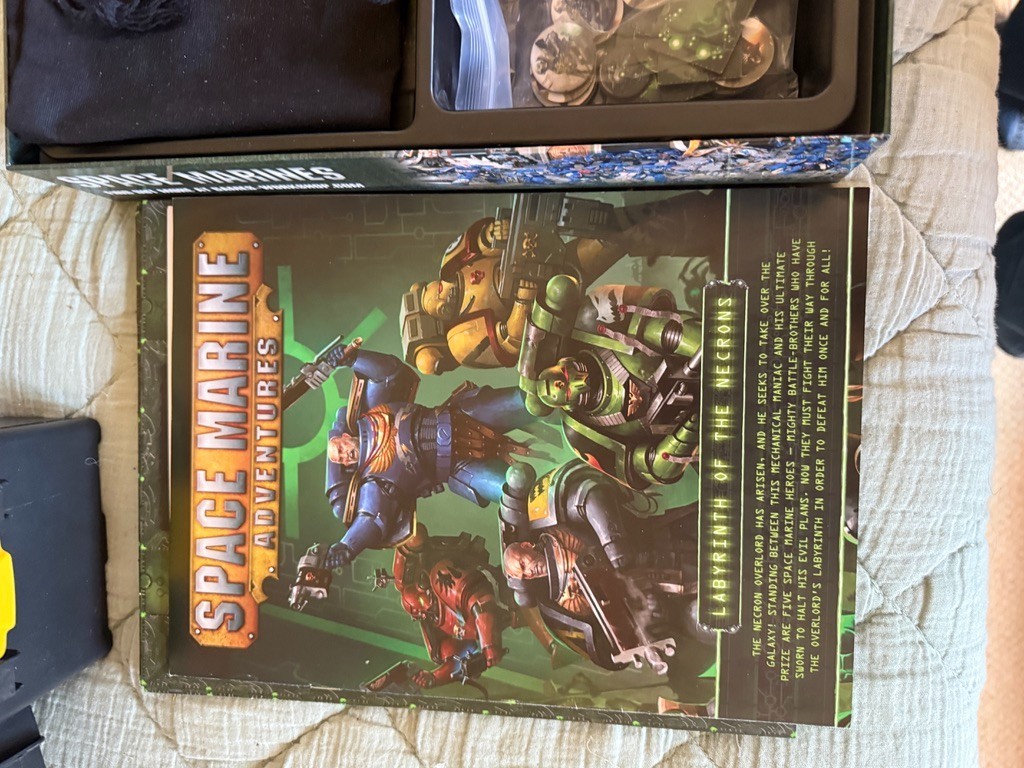 Warhammer 40k Space Marine Adventures Labyrinth Of The Necrons Game NO MINIATURE