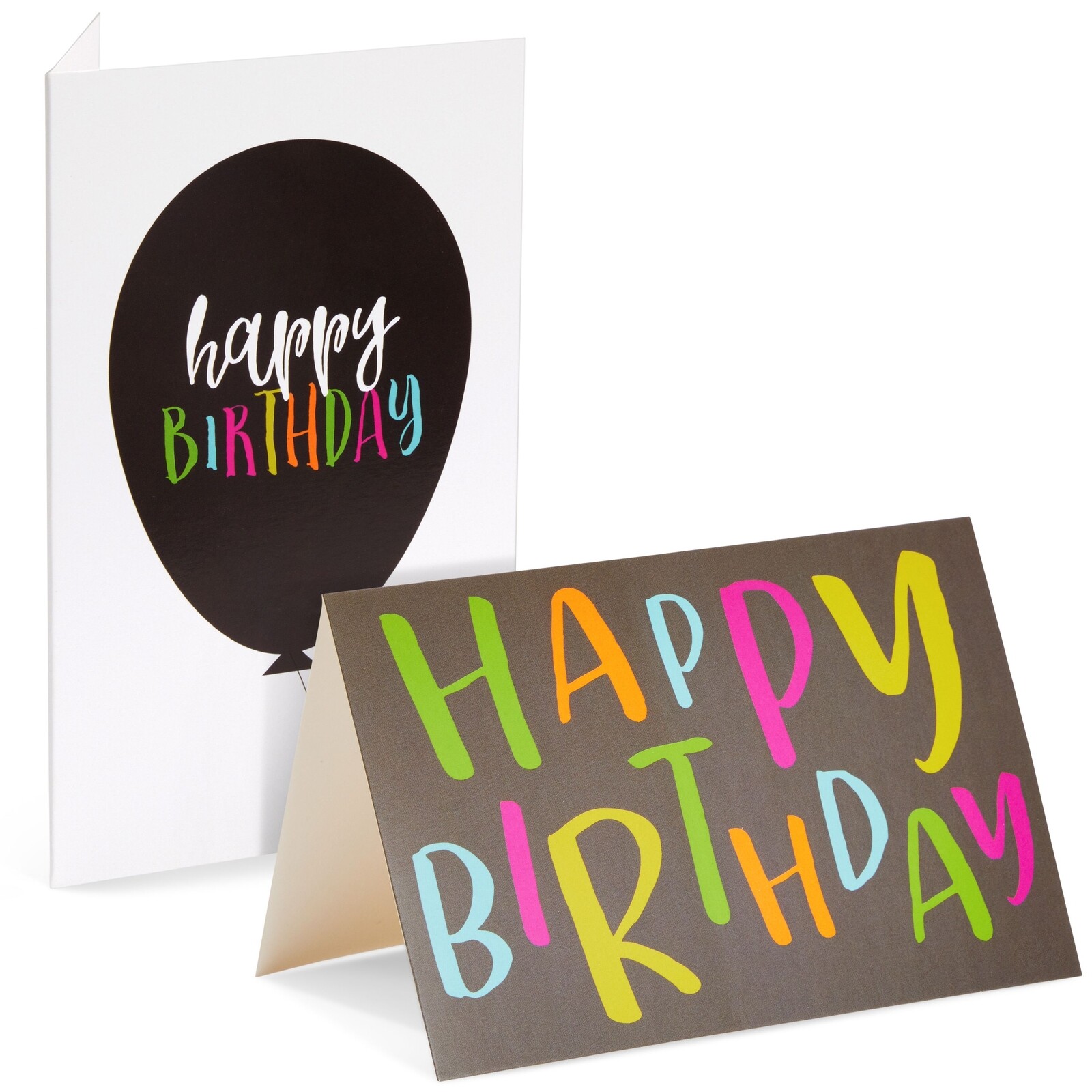 36 Pack Assorted Birthday Card Set with Envelopes, Bulk (4x6 In, Blank Inside)