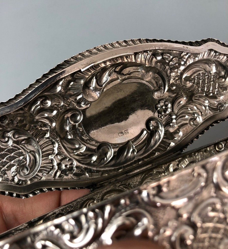 Victorian Solid Silver Ring Box T&S Chester 1901 ABLZX