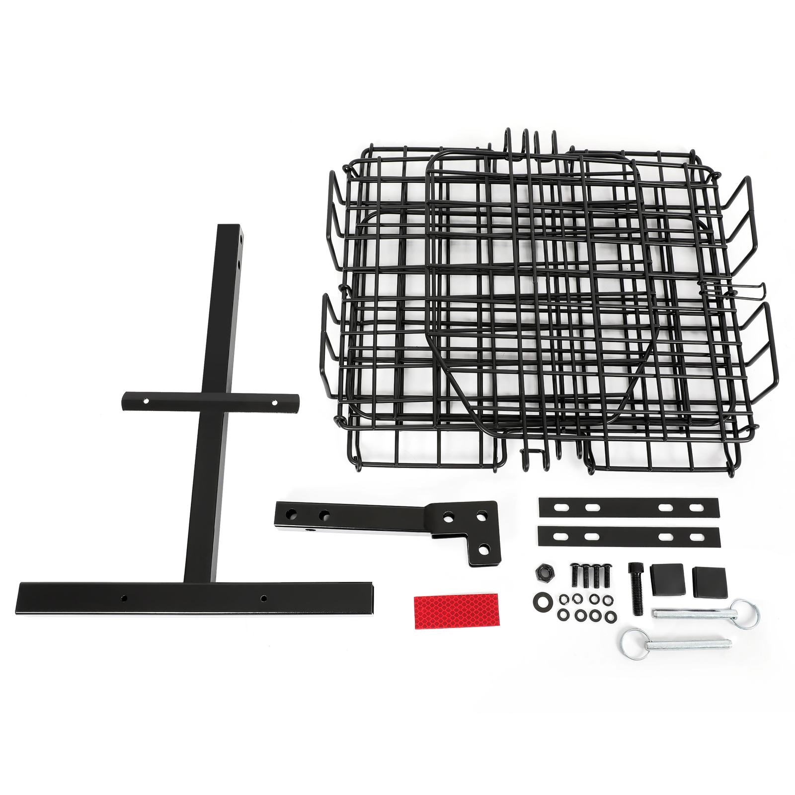 Folding Rear Basket Accessory For Mobility Scooters Power Chairs w/Hitch Receive