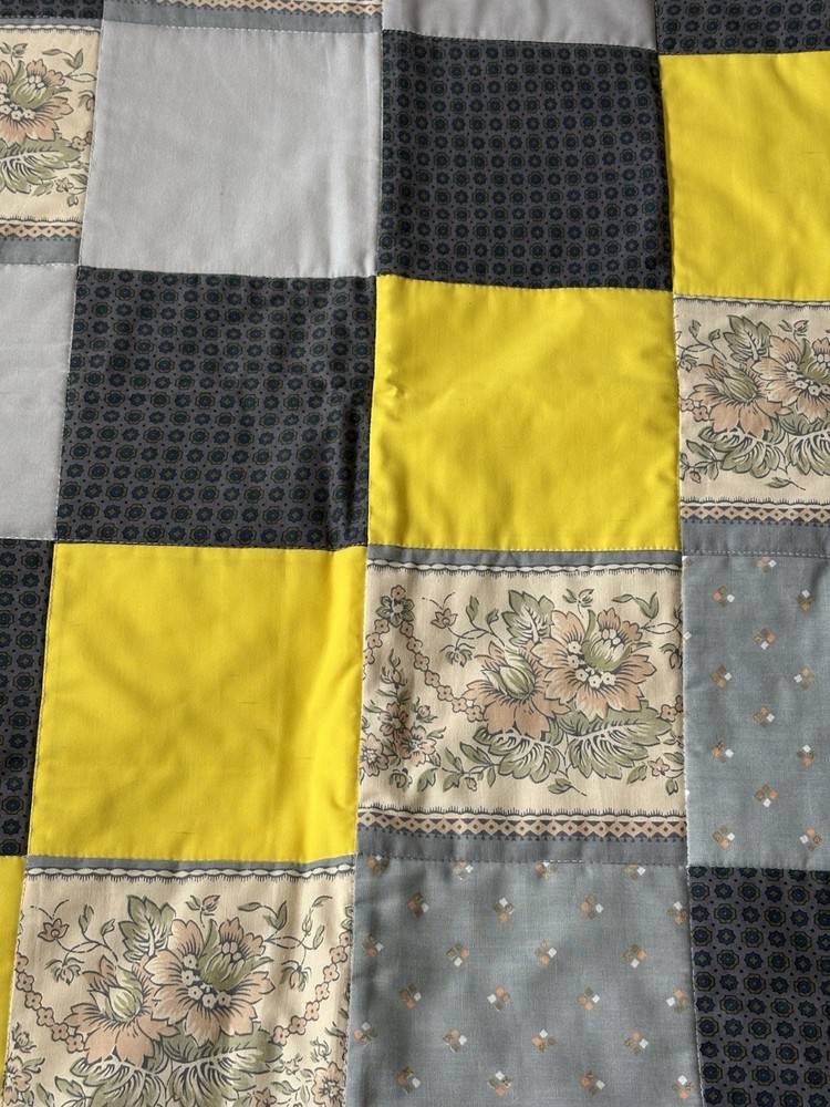 Handmade Quilted Throw multicolor patchwork