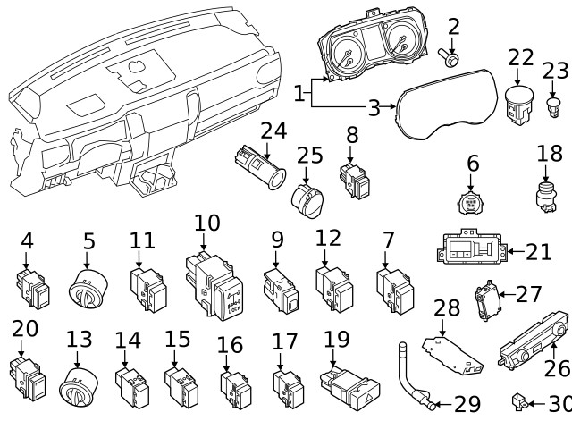 Genuine Nissan Transfer Case Switch 25535-EZ00A