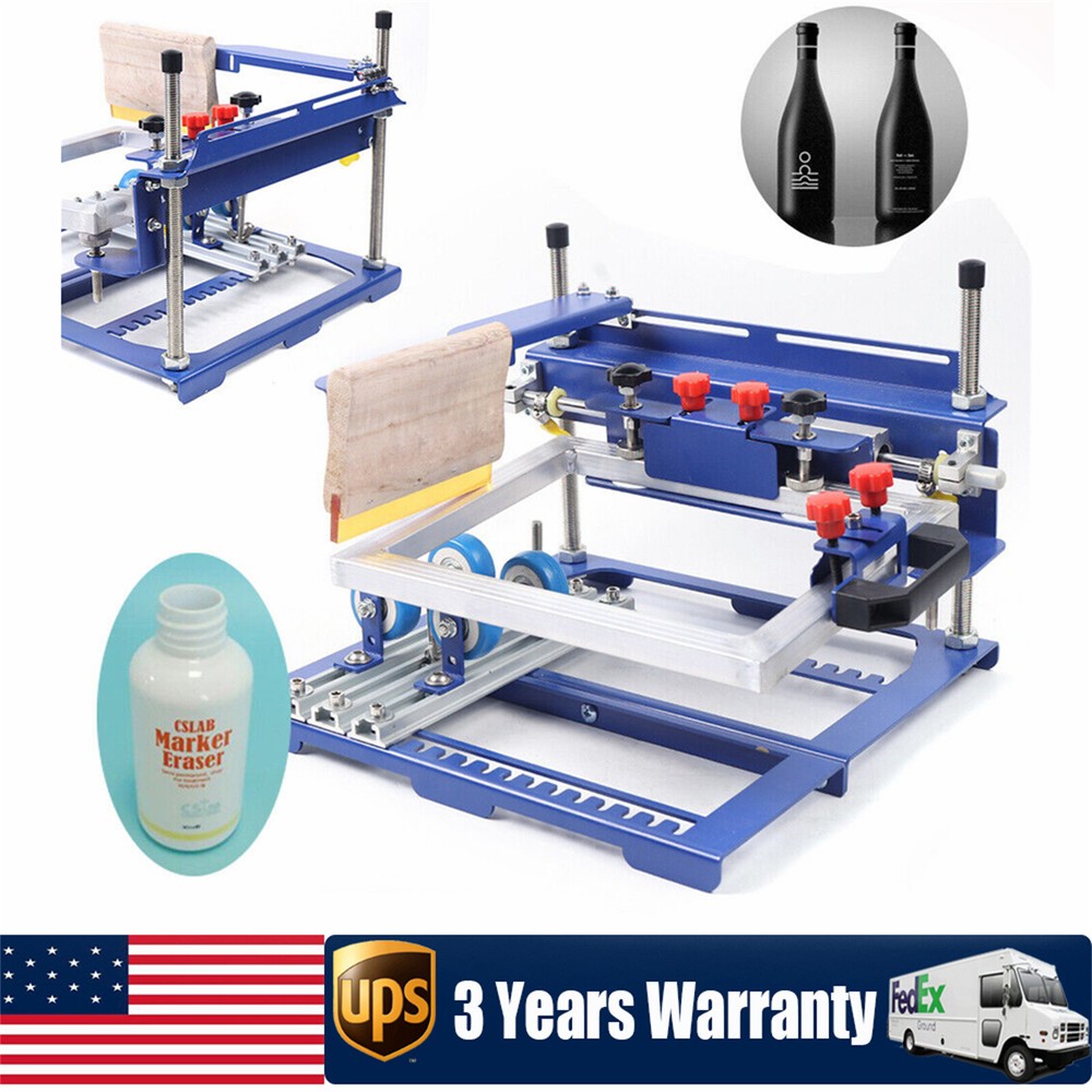 Curved Surface Bottle Screen Printing Machine For Cylindrical & Conical Products