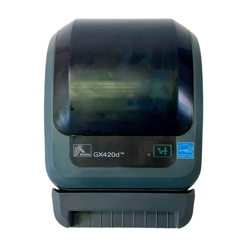Zebra GX420d Direct Thermal Barcode Label Printer Cutter USB Serial FREE CABLES
