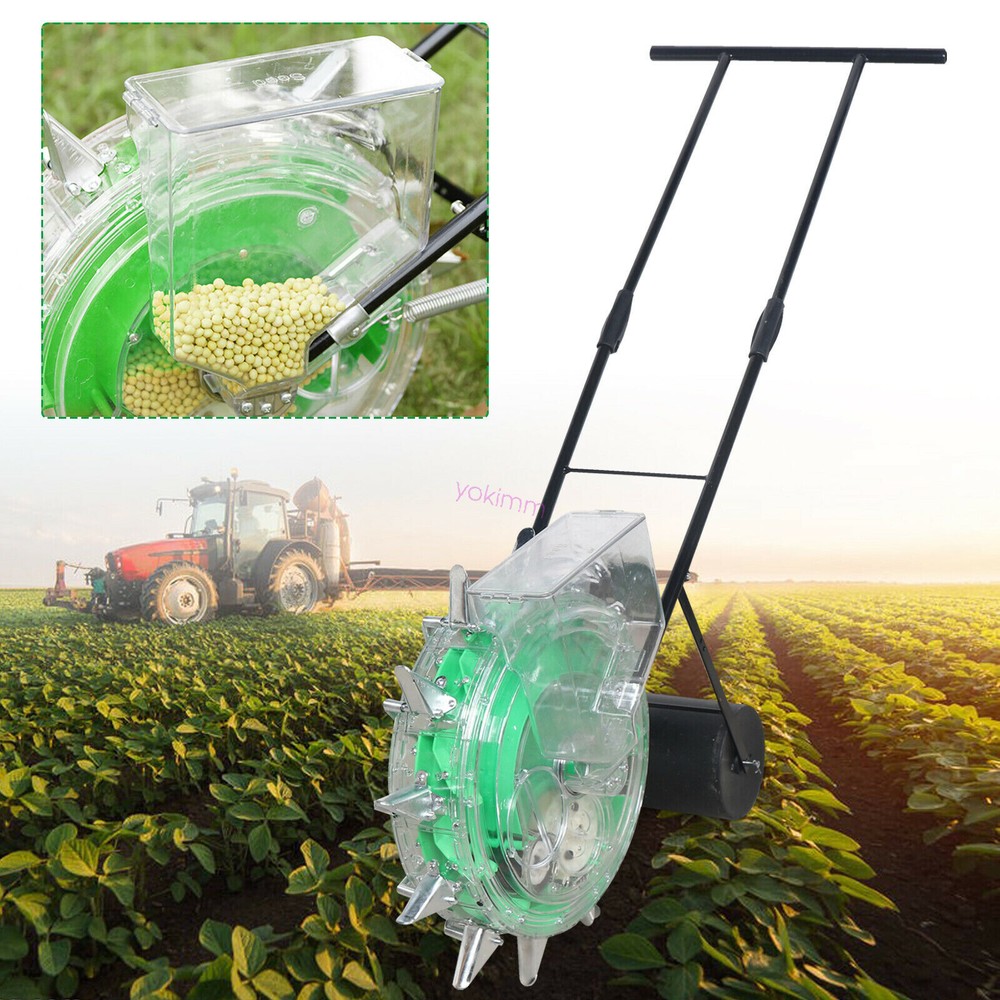 Manual Seeder Seeding Machine Handheld Peanut Corn Bean Planter Seed Spreader US