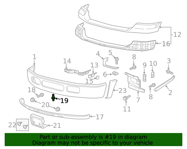 Genuine Ford Valance Panel Clip 5C3Z-17C756-BB