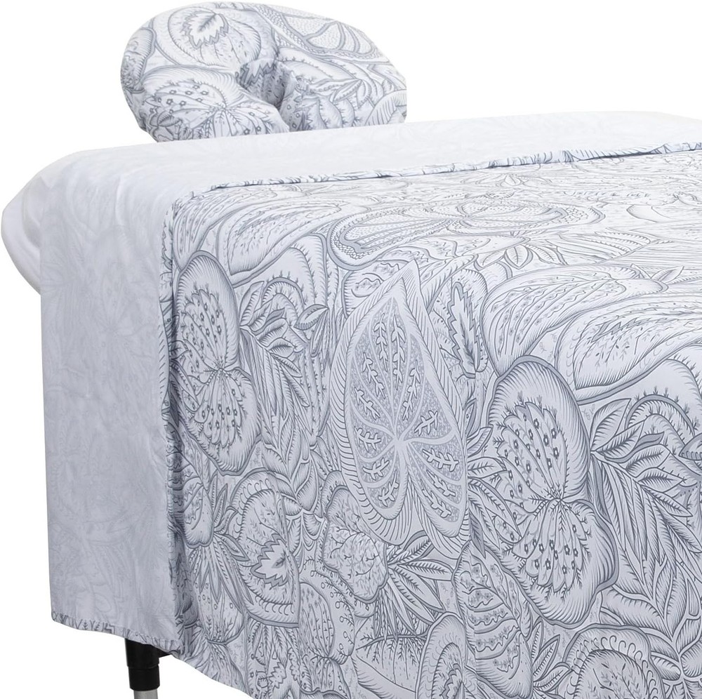 Ultra-Light Stain-Resistant Microfiber Massage Sheet Set, 3-Piece - White