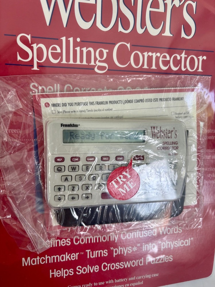 1994 Franklin Webster's Spelling Corrector Plus NCS-101 Pocket Size Compact