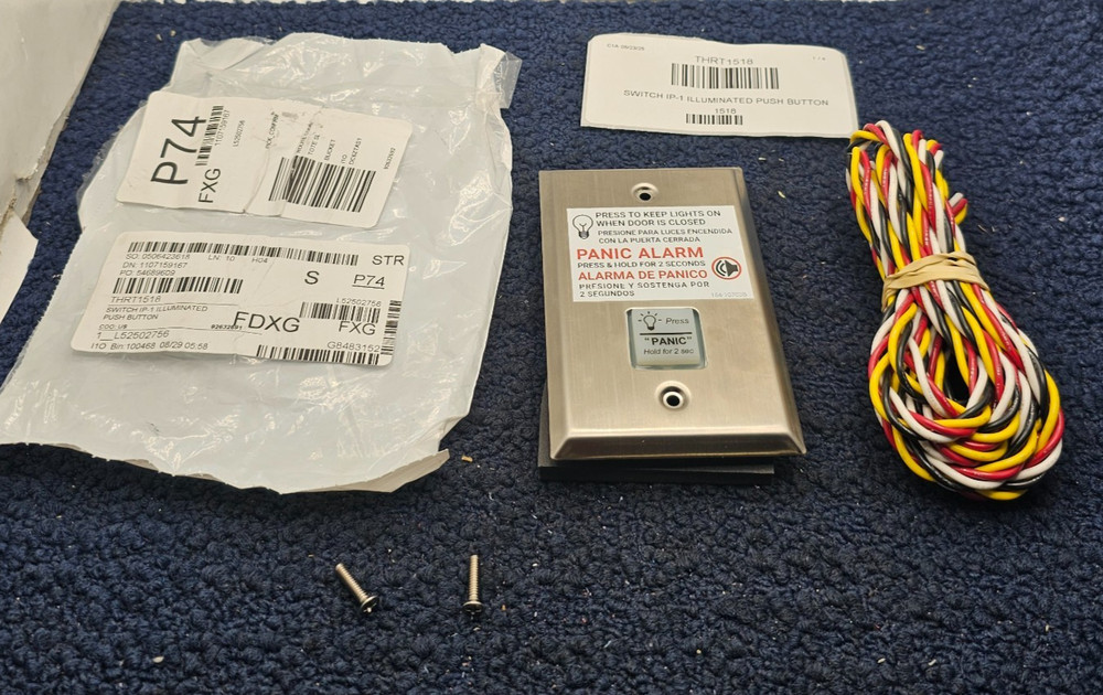 ThermalRite THRT1518: Panic Switch/Panel Assembly, Push Button, Illuminated