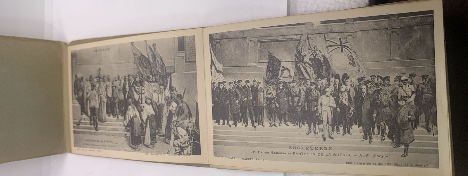 Souvenir Book, Panthéon de la Guerre Cards, 1918 Paris, WW I Images, Set Of 20
