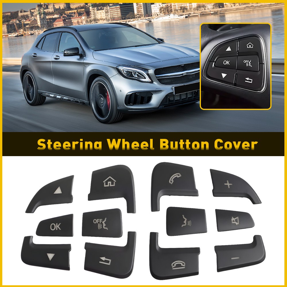 Steering Wheel Multi-Function Button Cover for Mercedes-Benz C300 2015-2019