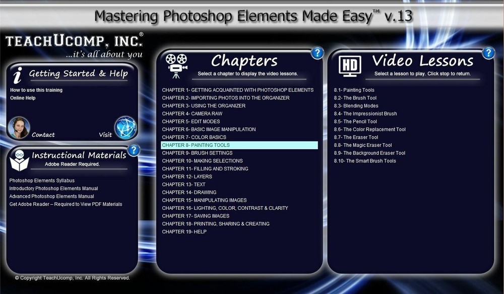 Learn Adobe PHOTOSHOP ELEMENTS 13 Training Tutorial DVD & Digital Course 6 Hours