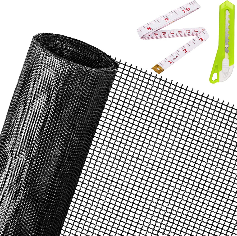 Window Screen Replacement Mesh Roll, 48X118 Inch Durable Window Screen Mesh
