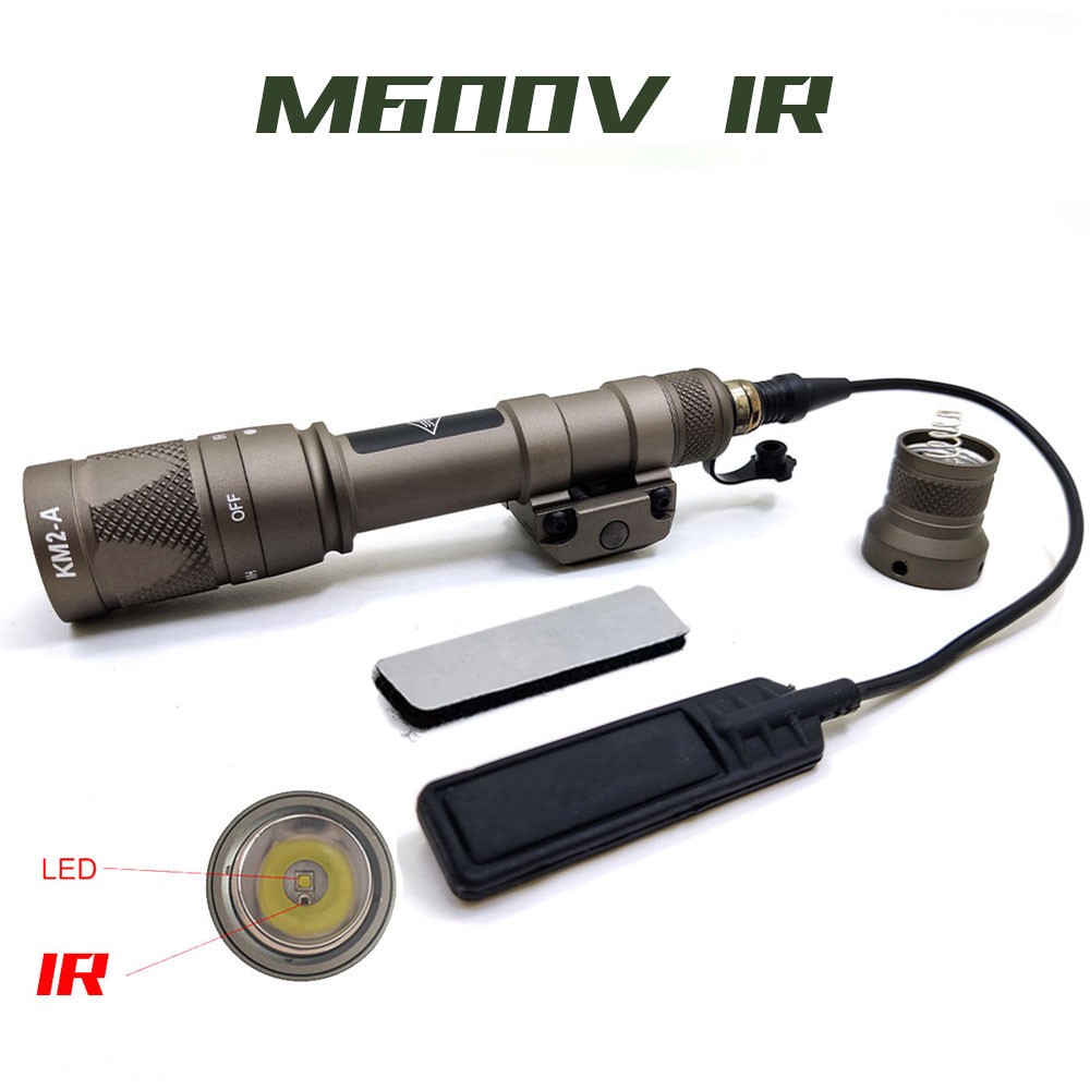 Tactical M600V IR Light Output & LED Weapon Flashlight with Remote Switch Rifle