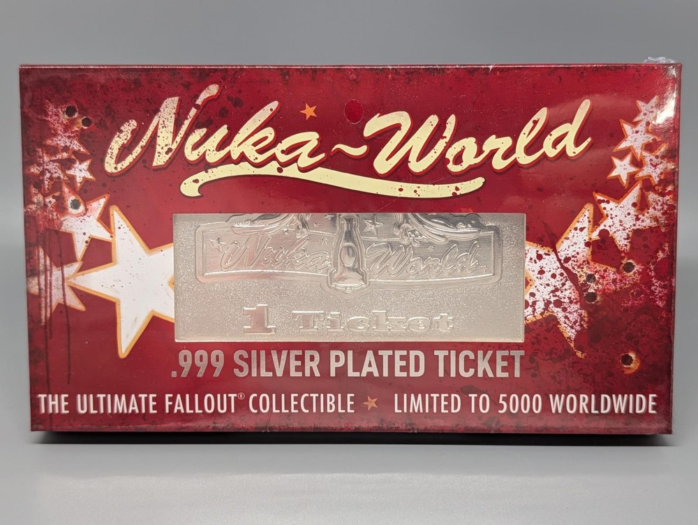 Nuka-World .999 Silver Plated Ticket Collectible