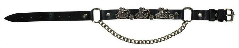 Motorcycle Boot Chains Leather Strap Various Designs Fits All Boots Stylish NEW