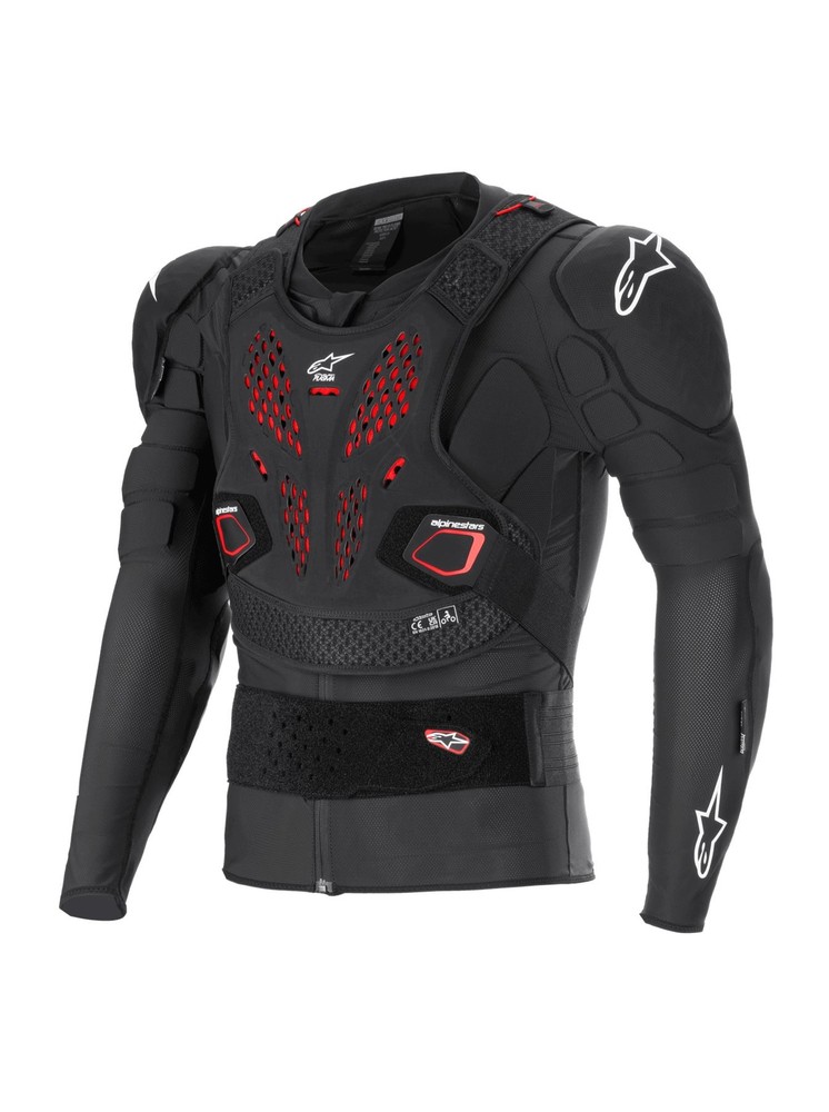 Alpinestars 2026 Bionic Pro V3 Plasma Protective Jacket Black Red White MX Quad