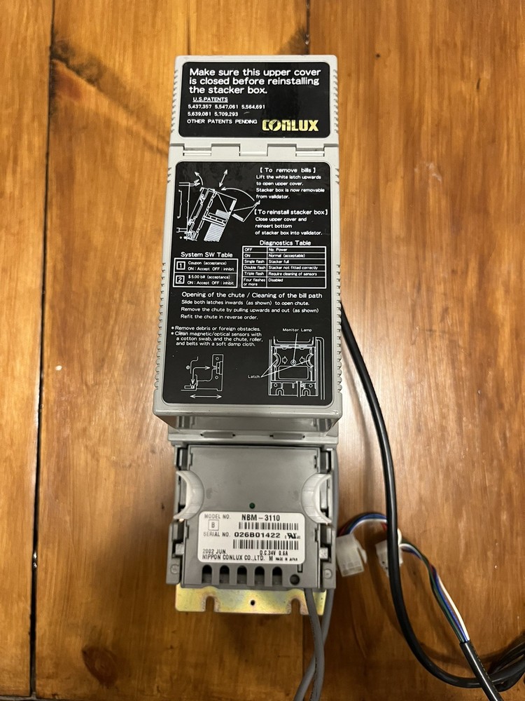 CONLUX NBM 3110 MDB Vending BILL ACCEPTOR BILL VALIDATOR