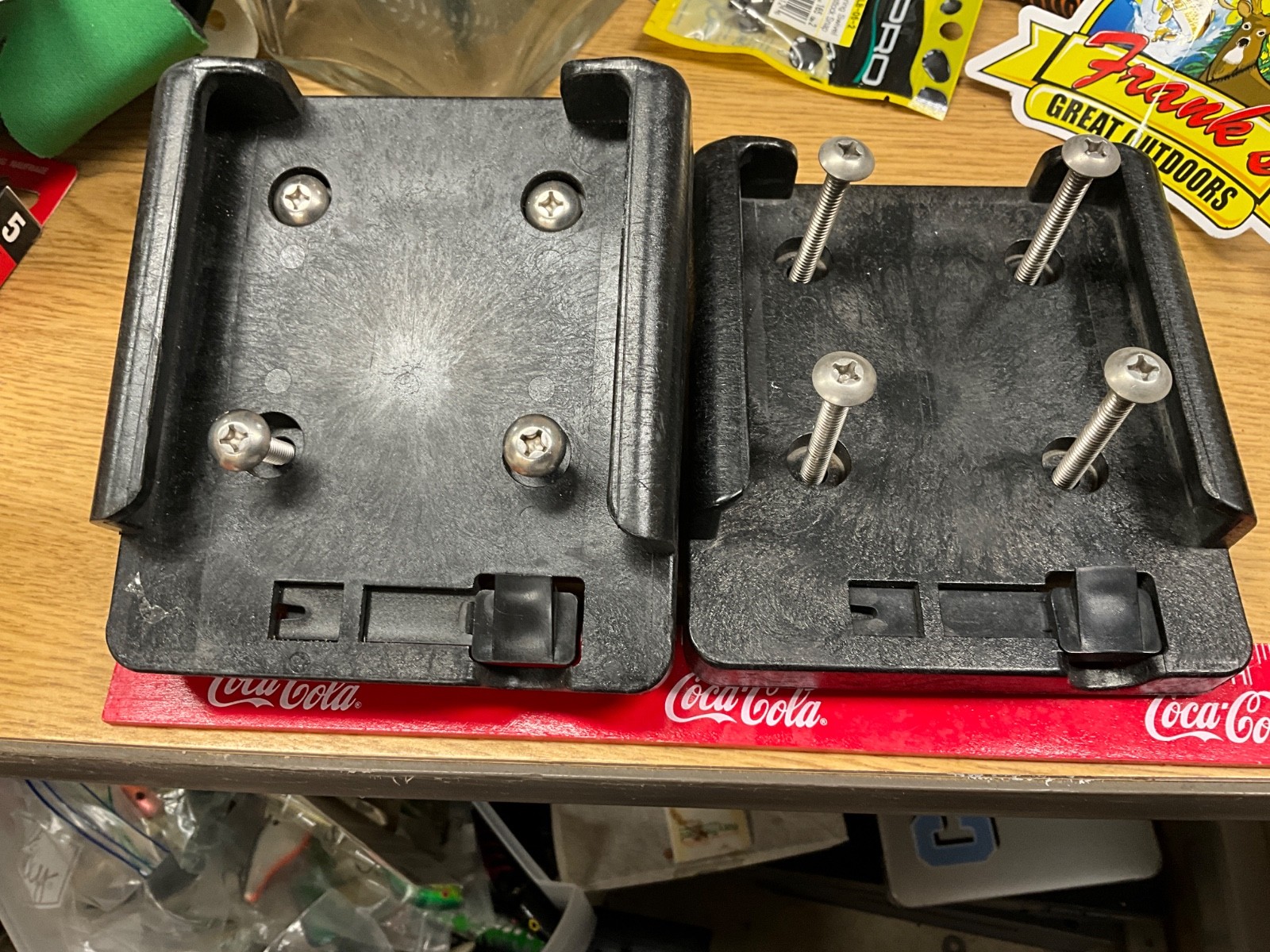 Cannon Slide Mounts for Downriggers (2) - manual or electric models, bolts too