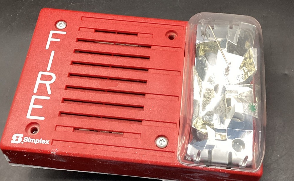 SIMPLEX 4903-9236 FIRE ALARM HORN STROBE SPEAKER RED