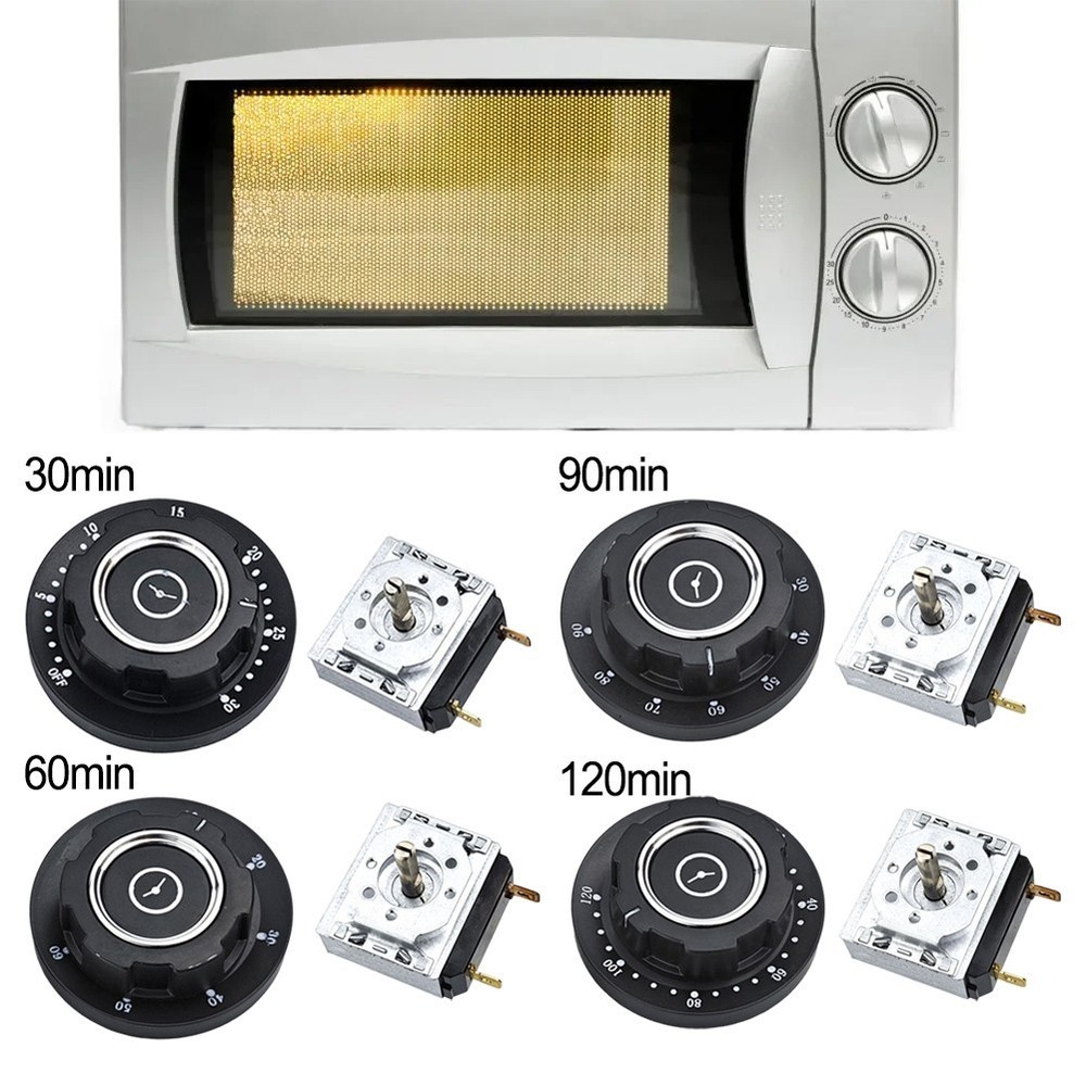 Mechanical Cooking Timer Switch with Adjustable Time Settings 30 120min