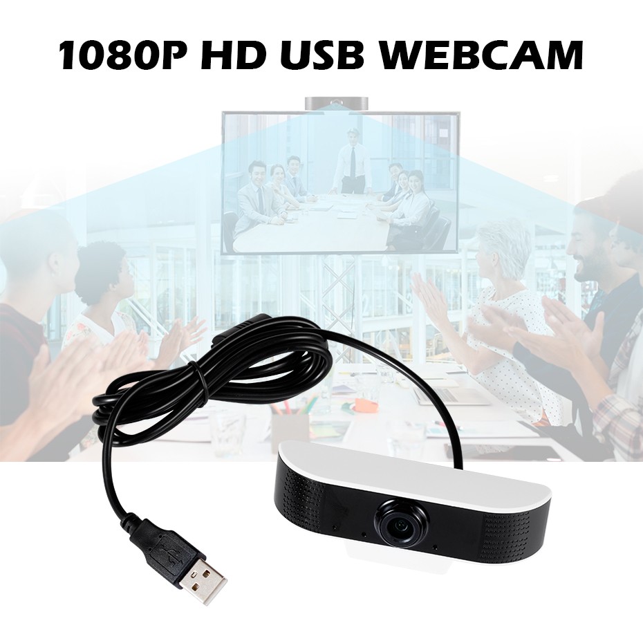 1080P Full HD USB Webcam for PC Desktop Laptop Web Camera with Microphone US