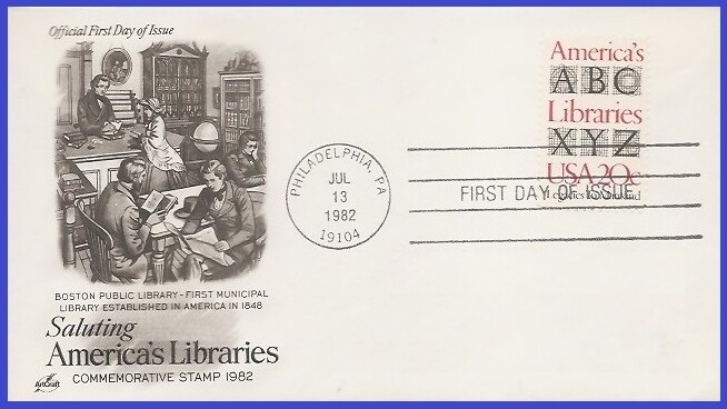 USA5 #2015 U/A ARTCRAFT FDC   Americas Libraries