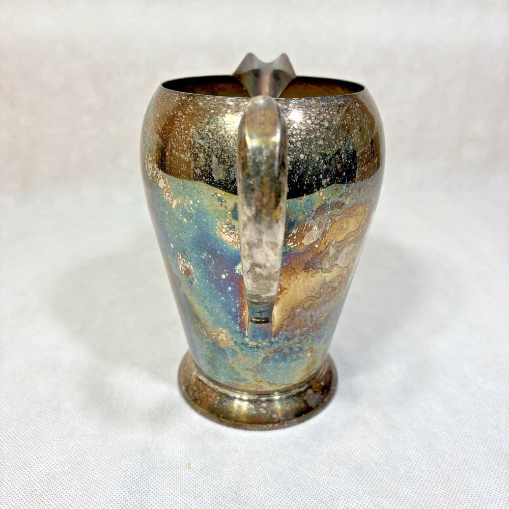 Vintage Academy Silver On Copper Pitcher #105