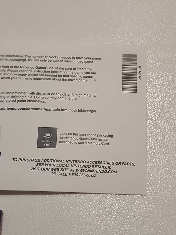 Pokemon Box Ruby and Sapphire Gamecube USA Sticker Insert Only And Memory Card