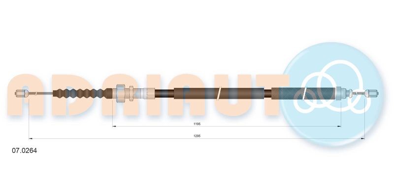 Cable Pull, parking brake ADRIAUTO 07.0264