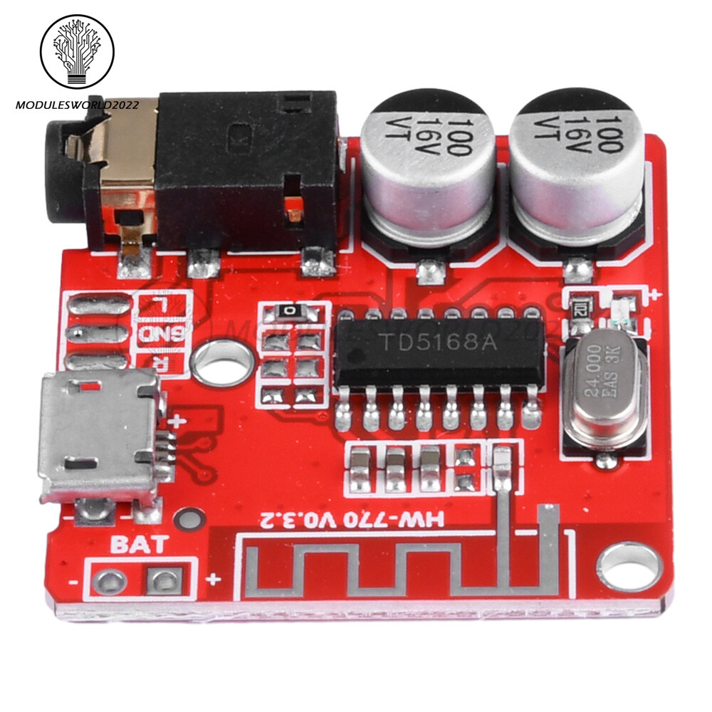 Bluetooth 5.0 MP3 Lossless Decoder Board Amplifier Module Audio Receiver Board