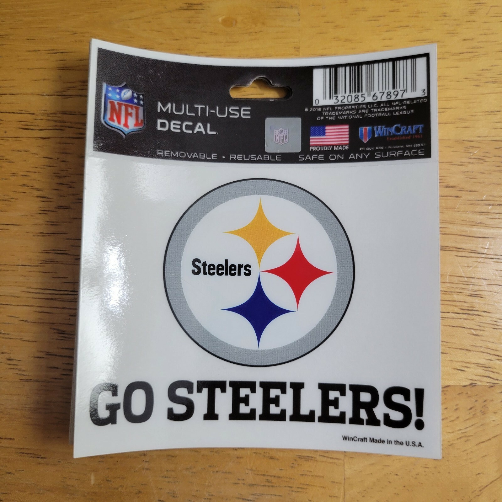 Go Steelers Pittsburgh Steel City NFL Football Decal Sticker FAST SHIPPING NEW