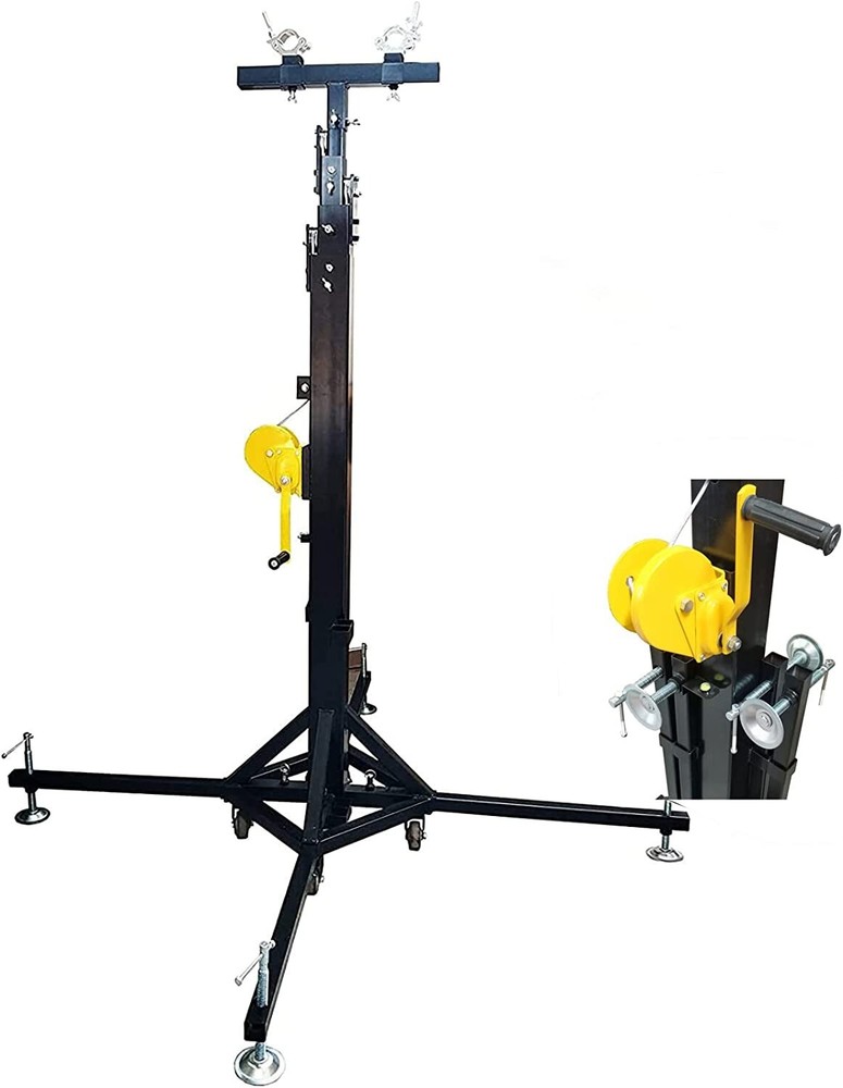 2pcs Lighting Crank Stand 19ft Triangle Stage Lighting Truss System 440lbs/pc