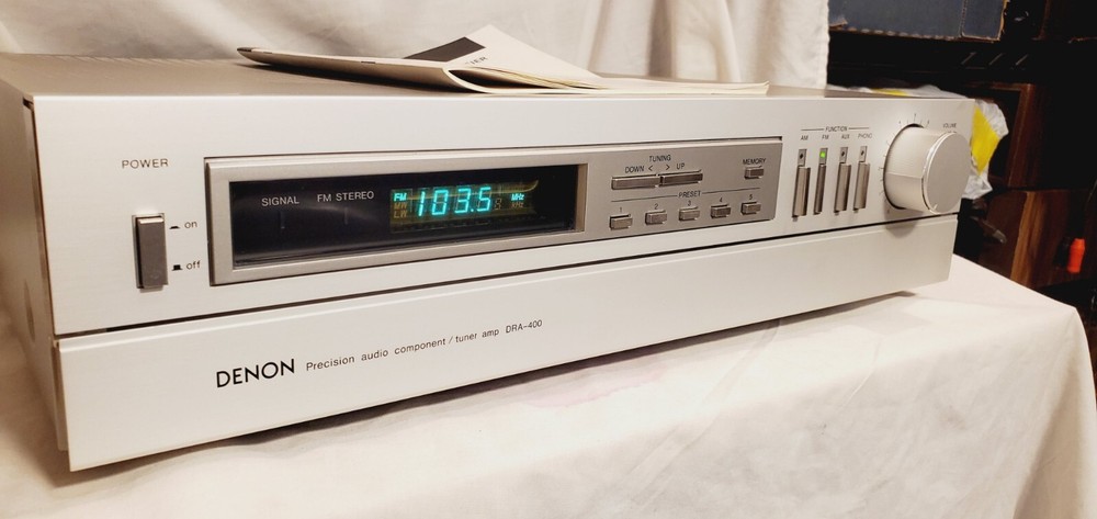 Denon DRA-400 Precision Audio Component Tuner Amplifier, TESTED, WORKS GREAT