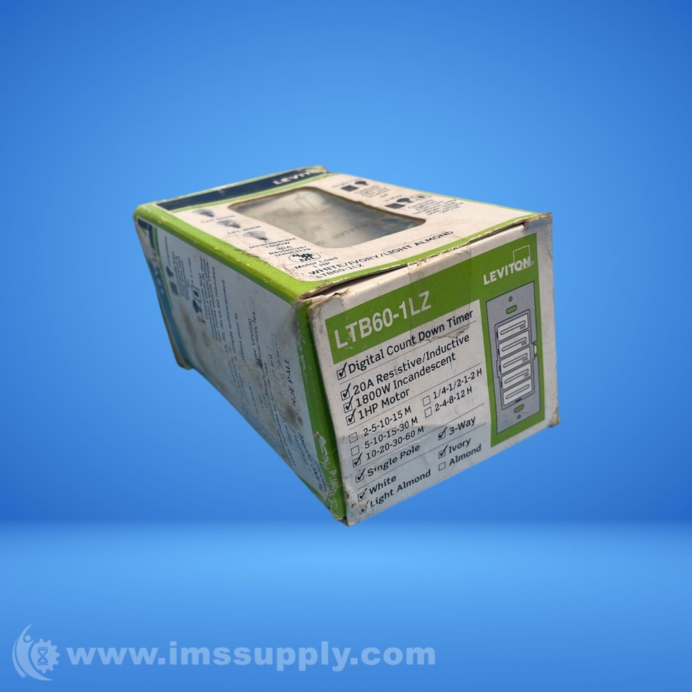 Leviton LTB60-1LZ 60 Minute Countdown Timer FNOB