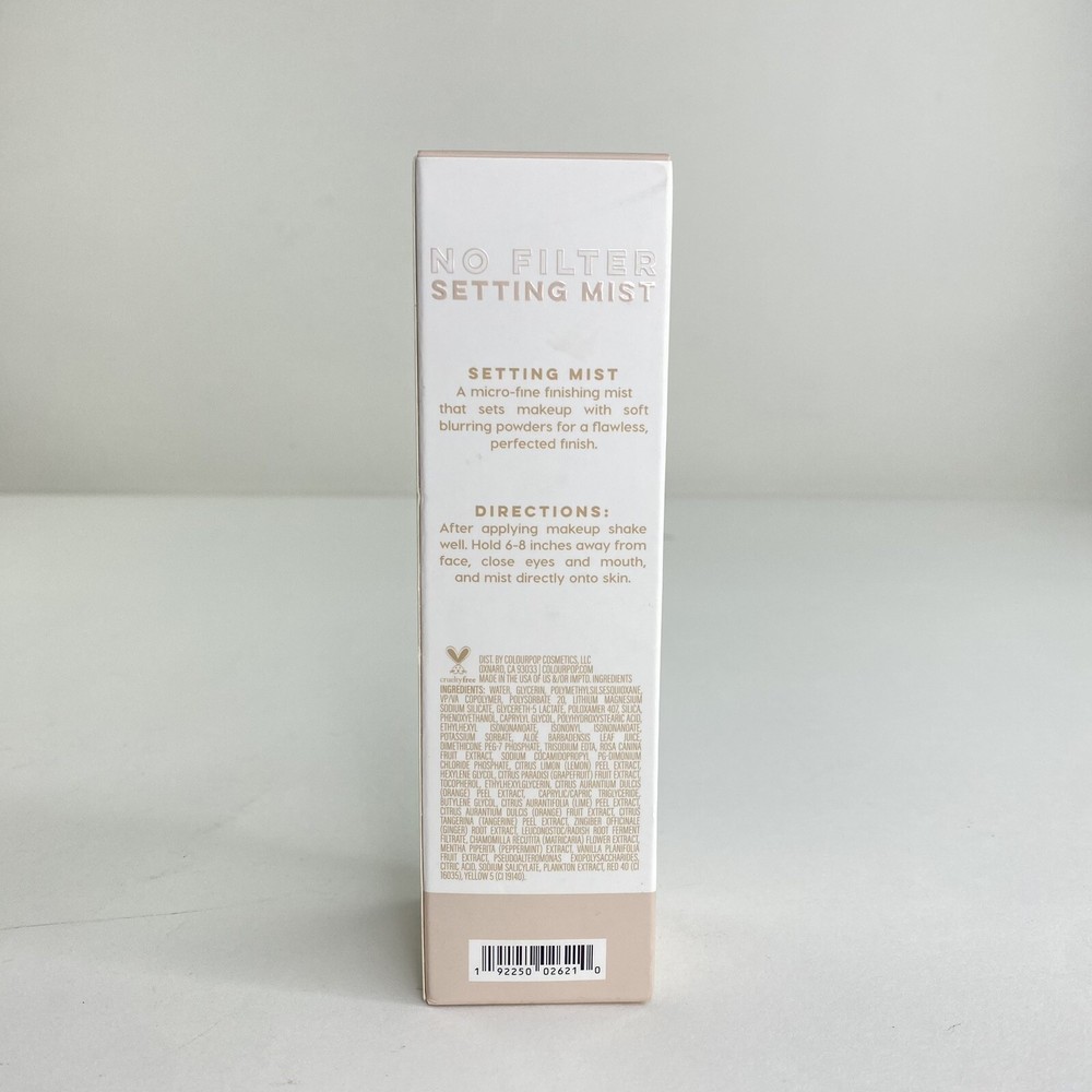 ColourPop No Filter Setting Mist Spray Full Size 3.72 fl.oz