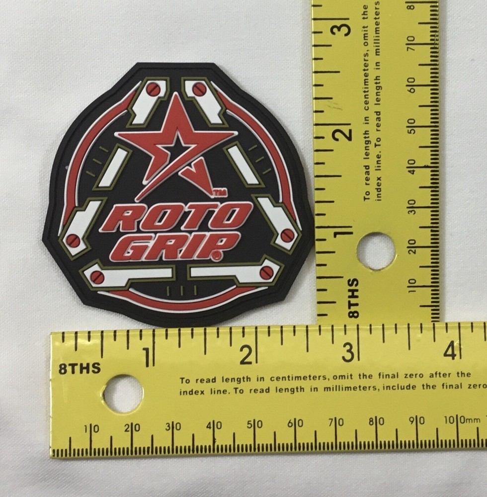 New Roto Grip Bowling Patch (Black /White/Red Letters)