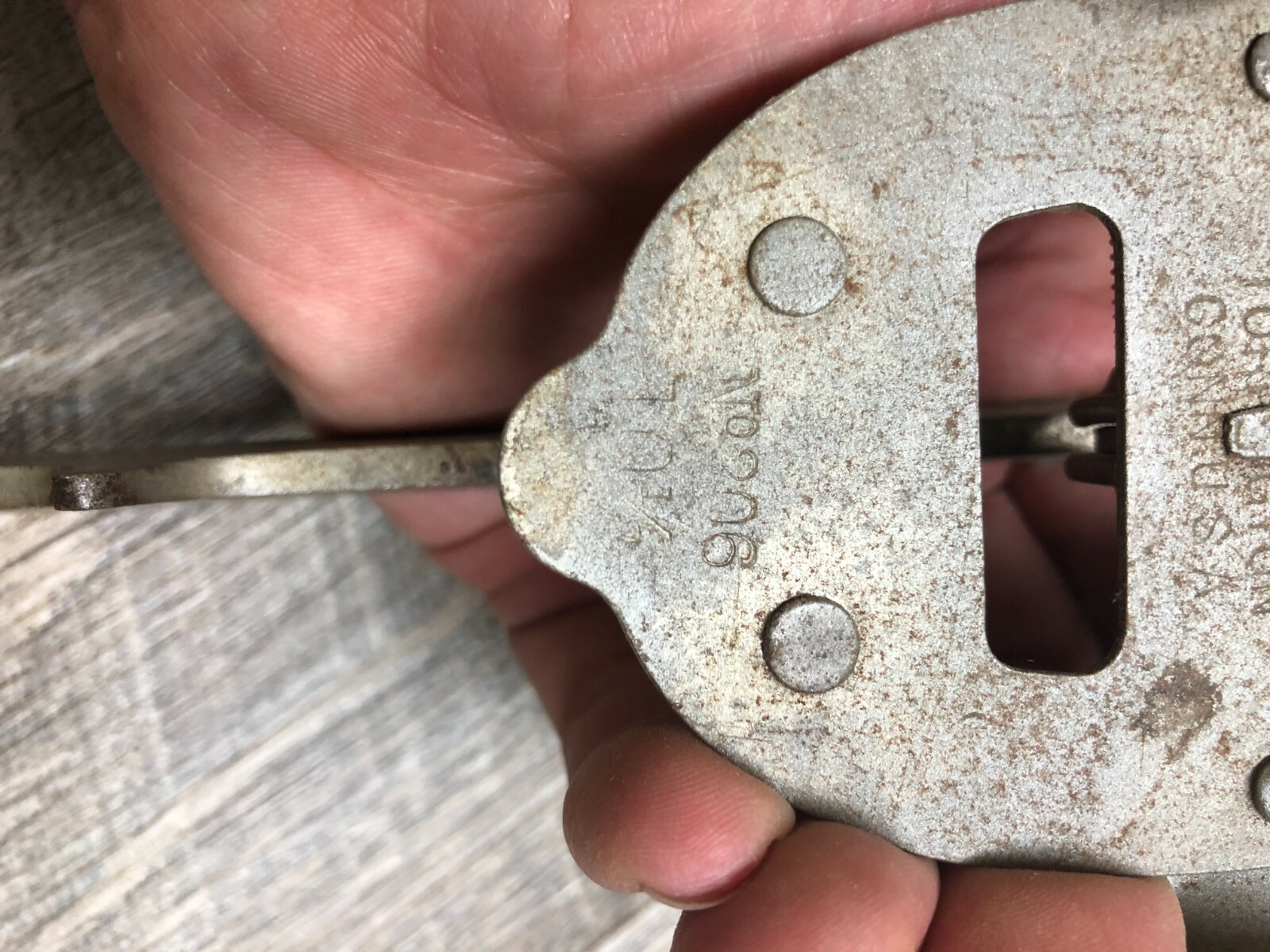 Vintage Keen MFG Co Adjustable Steel Ice Skates Size 10.5 No 206