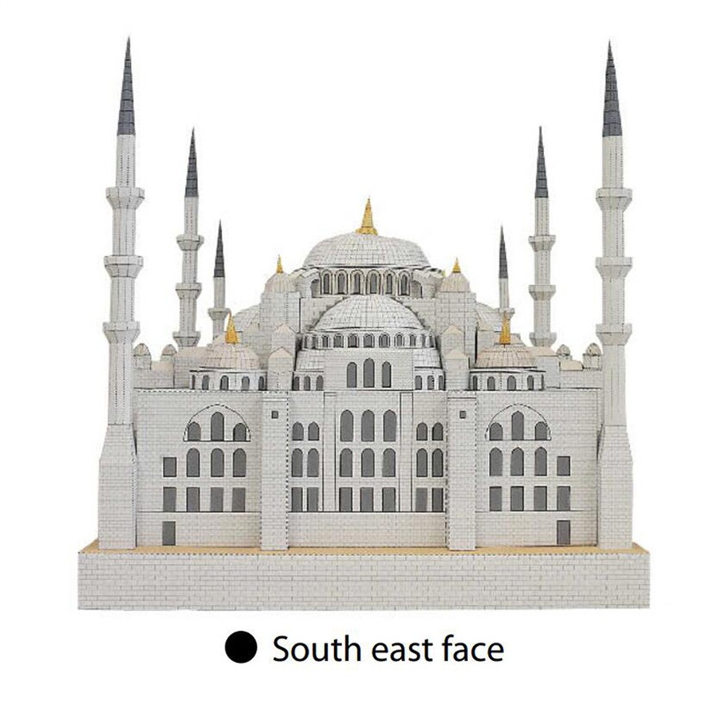 Blue Mosque Sudan 3D Paper Model Replacement Accessories Commponents Beautiful