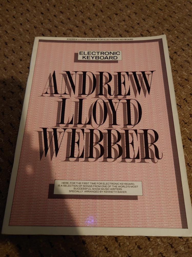 Electronic Keyboard  -  Andrew Lloyd Webber   -  Songbook