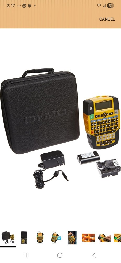 Dymo Rhino 4200 Case Kit All-purpose Labeling Tool 19MM 3/4" Bundle